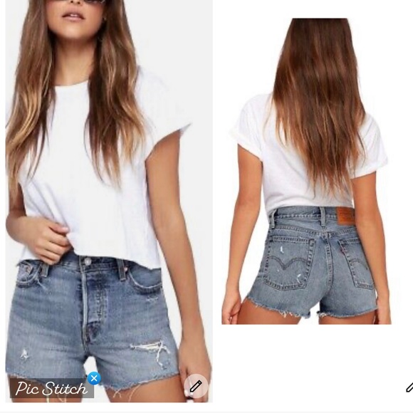 Levi’s Wedgie Denim Shorts - Picture 4 of 11